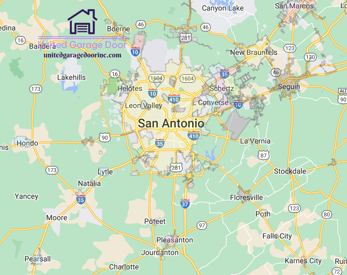 unitedgaragedoorinc.com_san_antonio_texas_map